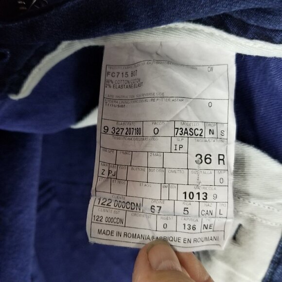 Z Zegna Jeans Dark Blue Slim Sz 36 - Picture 9 of 13